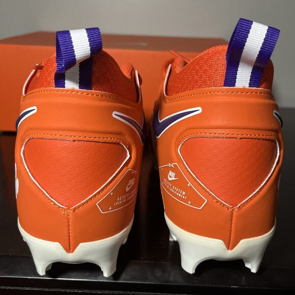 Nike Alpha Menace Pro 3 Clemson Tigers‎ Orange Football Cleats Men\'s Size 10 main image 8